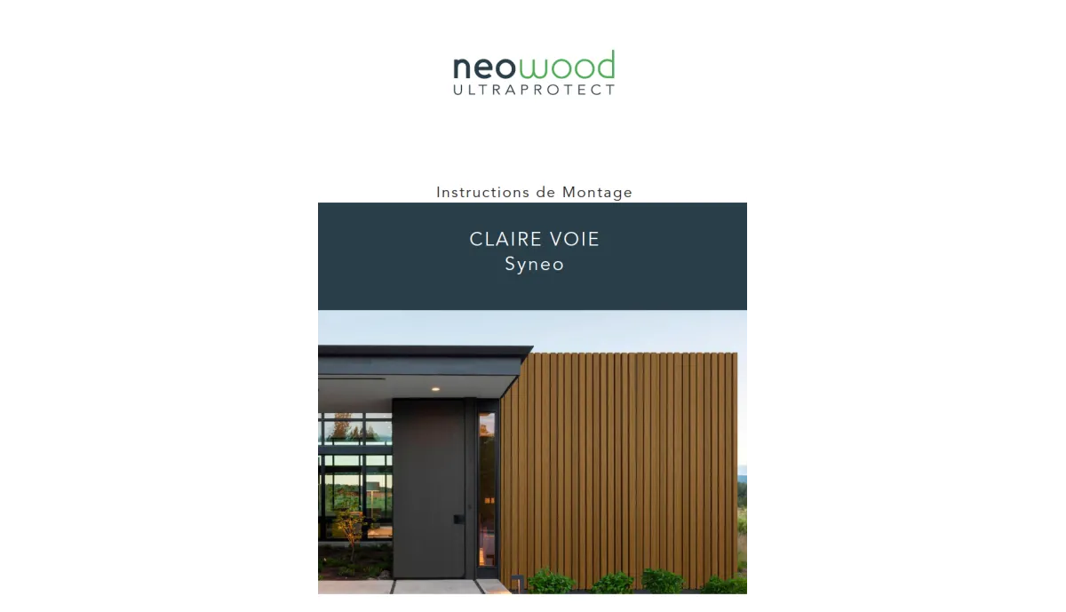 Notice Claire Voie NEO Notice Claire Voie NEO