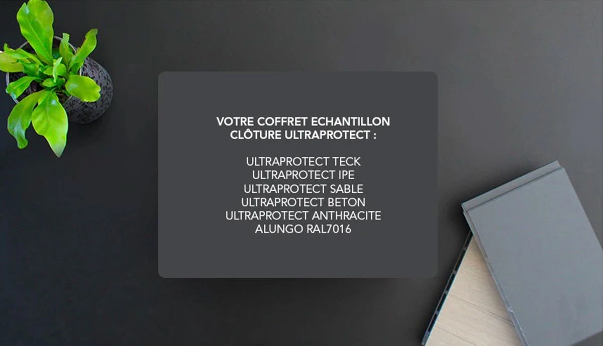 Coffret échantillons clôture composite | neowood
