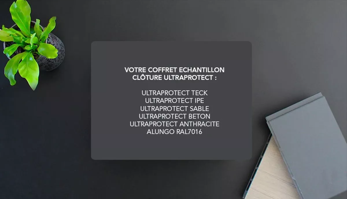 Coffret échantillons clôture composite | neowood