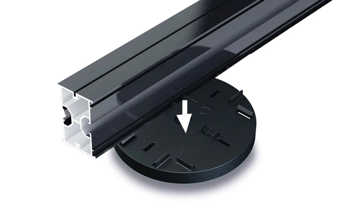 Plot fixe support lambourde 12mm Trocosto Aluminium (24 pcs) | neowood