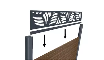 Profil connecteur clôture neowood