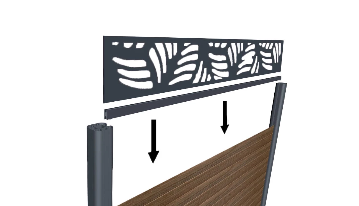 Profil connecteur ajourage clôture (lot de 4) | neowood