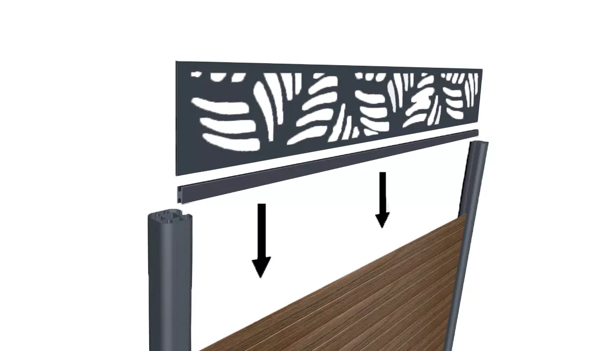 Profil connecteur ajourage clôture (lot de 4) | neowood