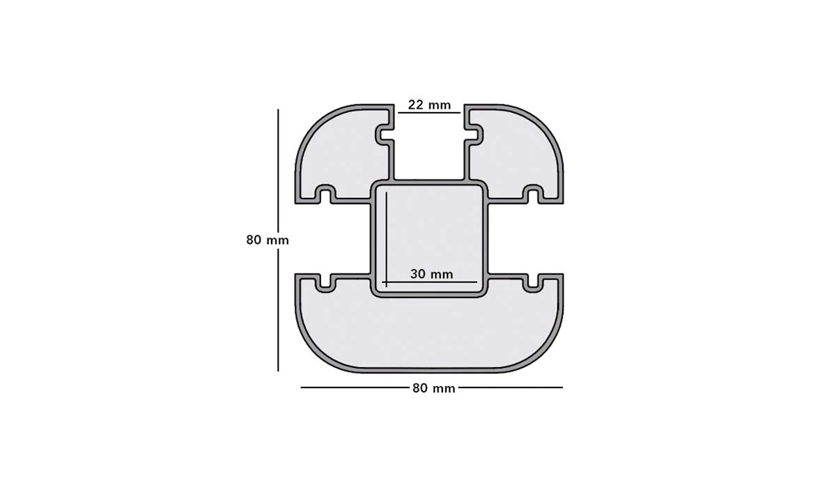 Poteau de cloture aluminium 135cm (unité | neowood