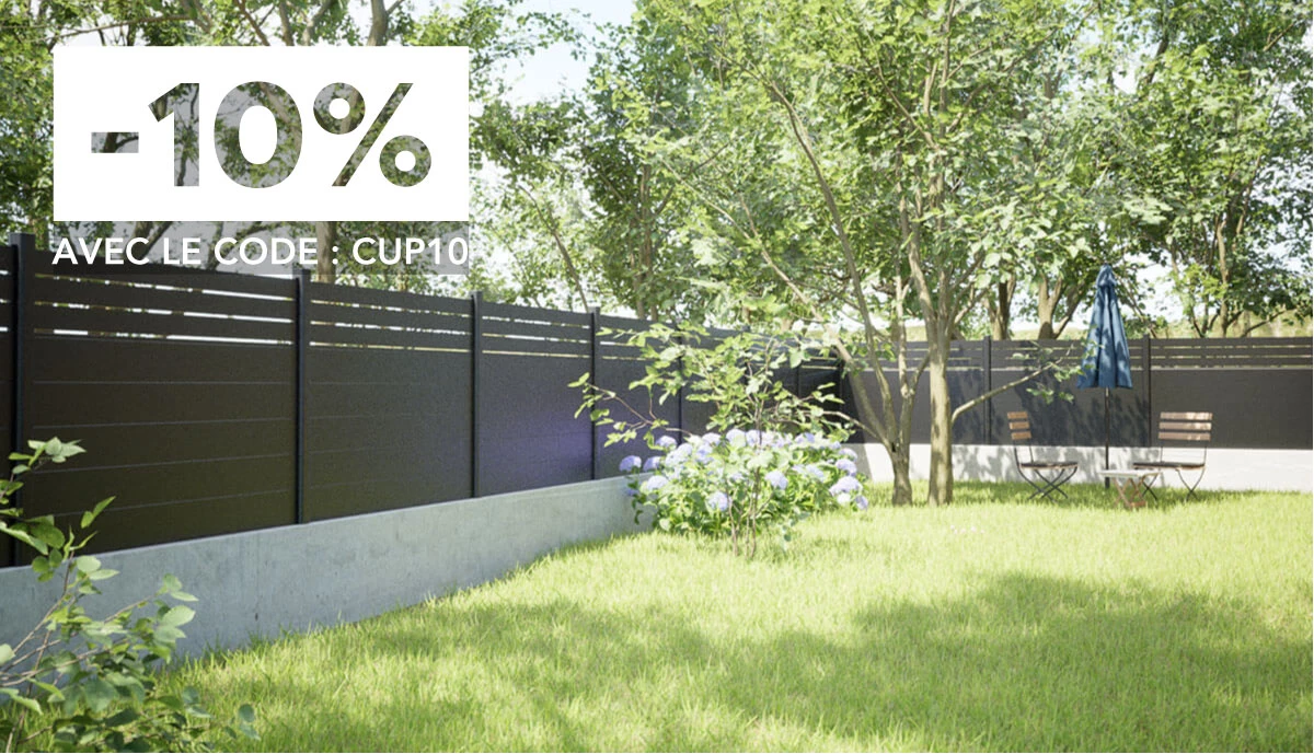 Lame de clôture emboitable en Aluminium | neowood