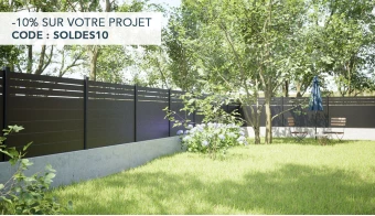 Lame de clôture emboitable en Aluminium | neowood
