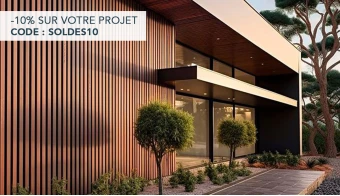 Lames de bardage claire voie en bois composite NEO XL | neowood