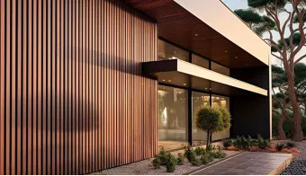 Lames de bardage claire voie en bois composite NEO XL | neowood