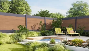 Des lames de clôture en aluminium emboitable, facile à poser