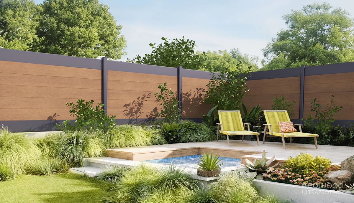 Des lames de clôture en aluminium emboitable, facile à poser