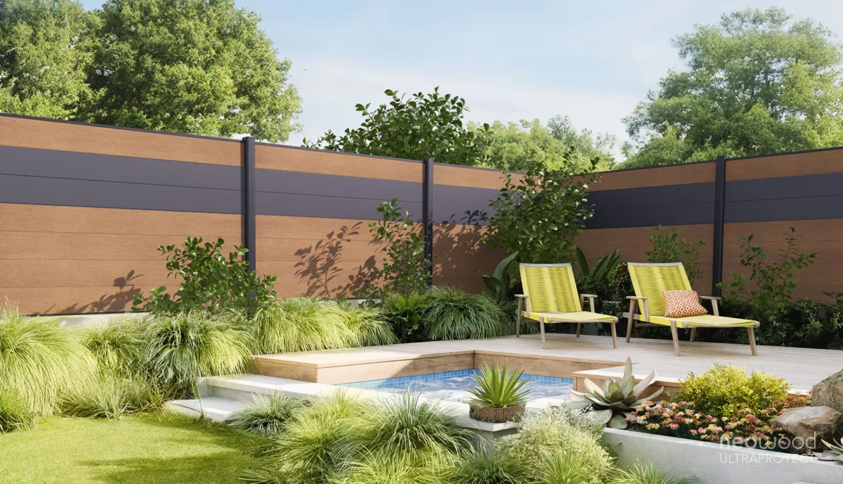 Des lames de clôture en aluminium emboitable, facile à poser