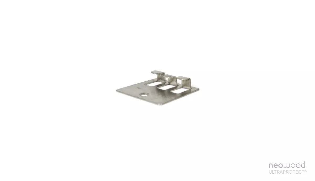 Clips de fixations pour bardage composite avec vis | neowood