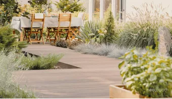 Lames de terrasse en bois composite monoextrudé ACCESS (lot de 2)   |  Neowood