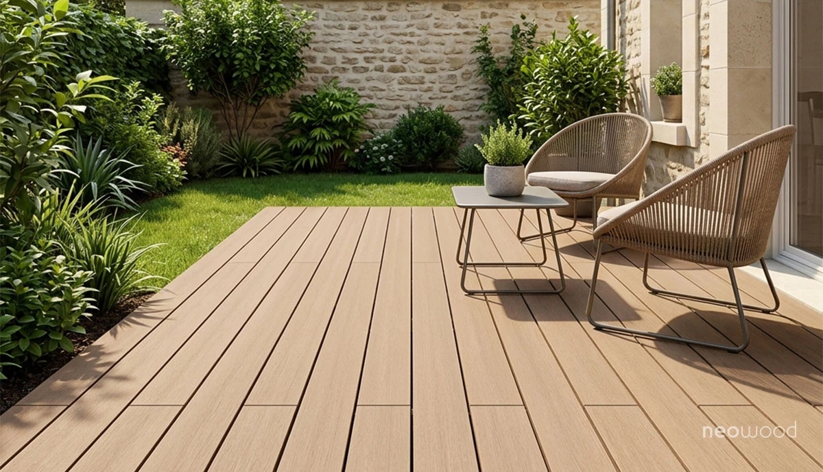 Lame terrasse composite ACCESS – Monoextrudé économique et durable | Neowood