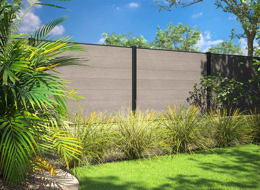 Lames de clôture en composite béton neowood