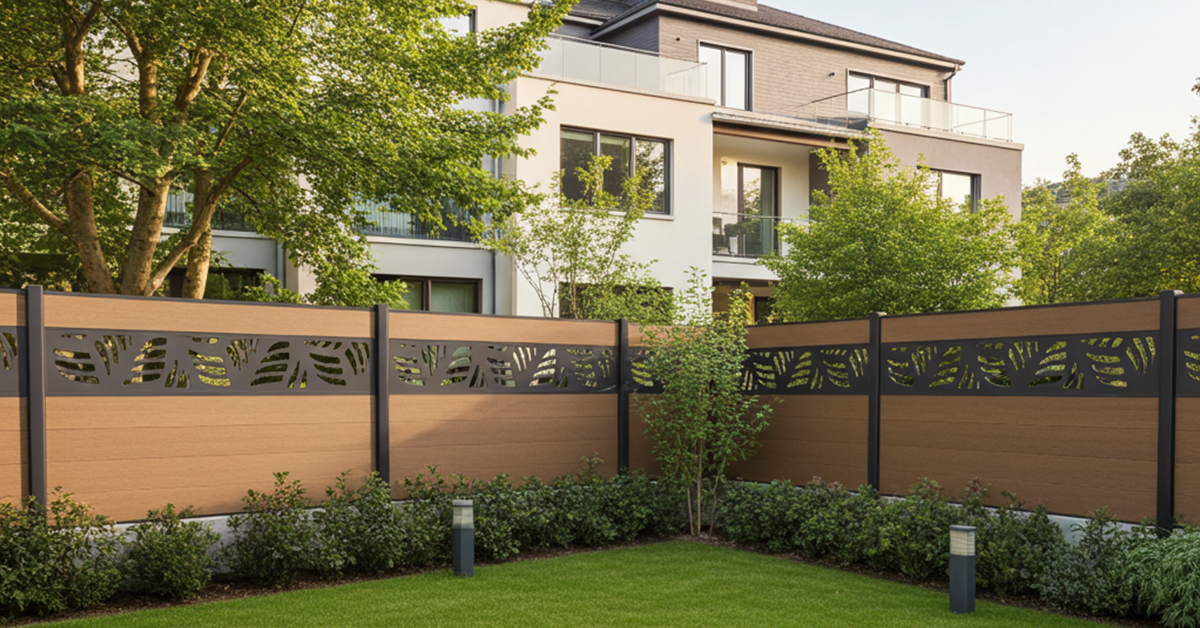 cloture composite et panneaux décoratifs