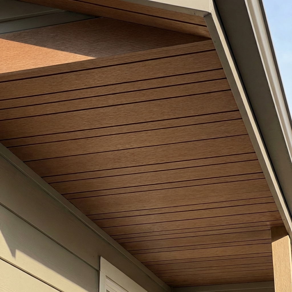 sous face bois composite couleur teck
