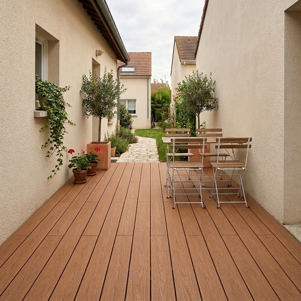 Terrasse bois lisse gamme access