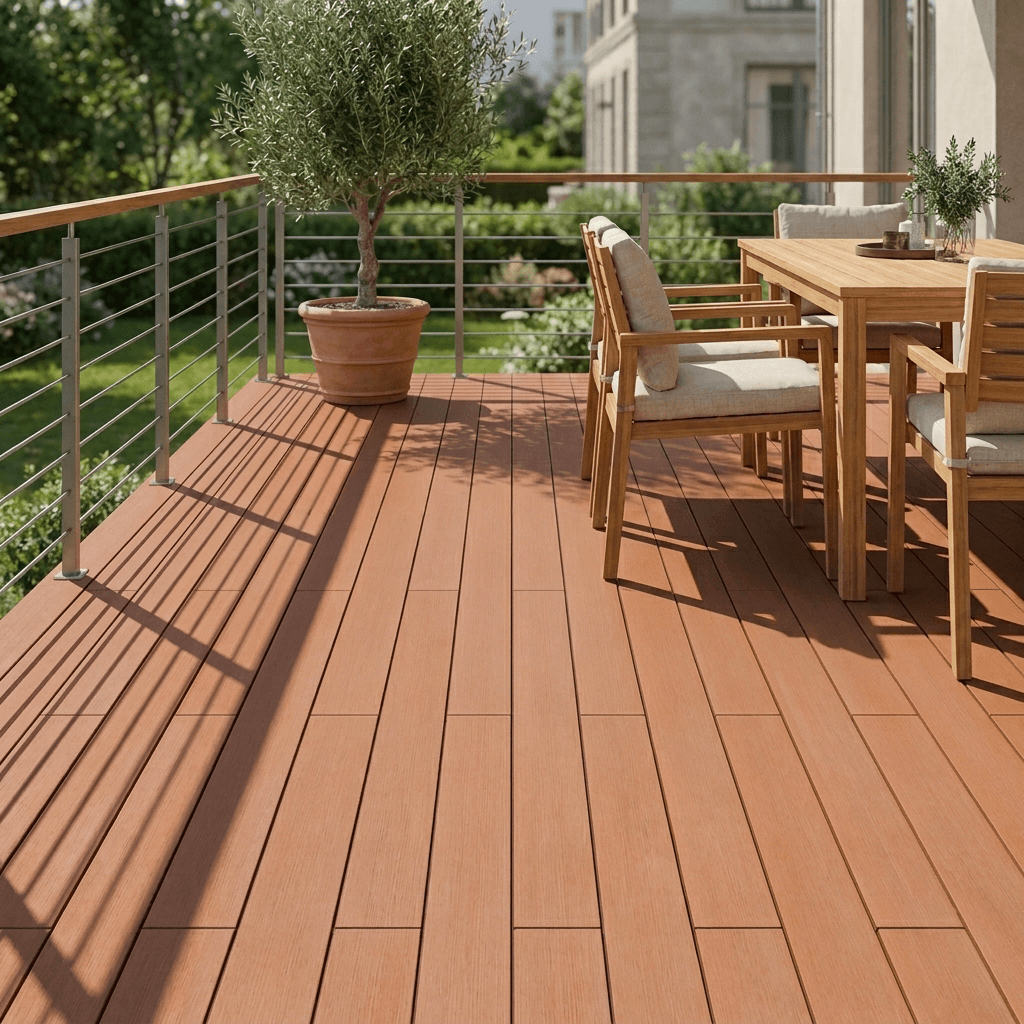 Terrasse lame gamme access couleur bois