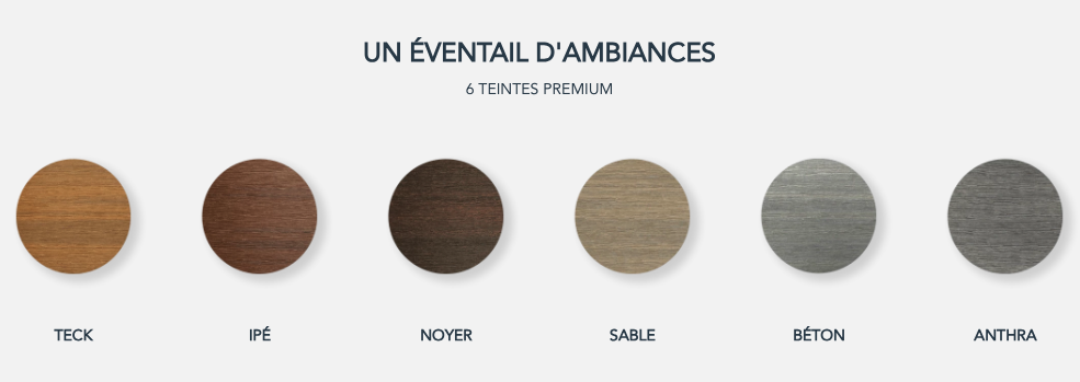 Eventail d'ambiance 6 teintes premium