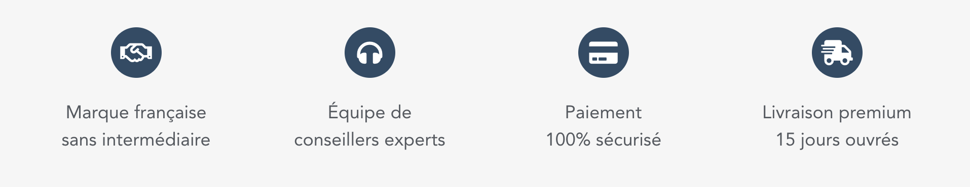 livraison 15 jours ouvrés