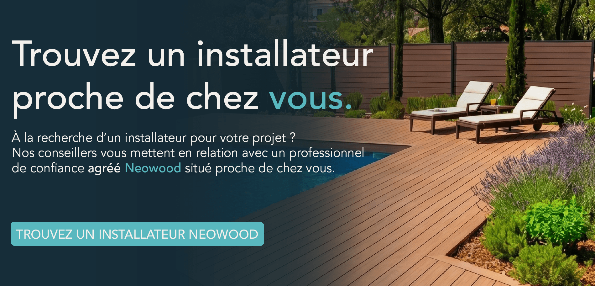 bannière installateurs terrasse Neowood