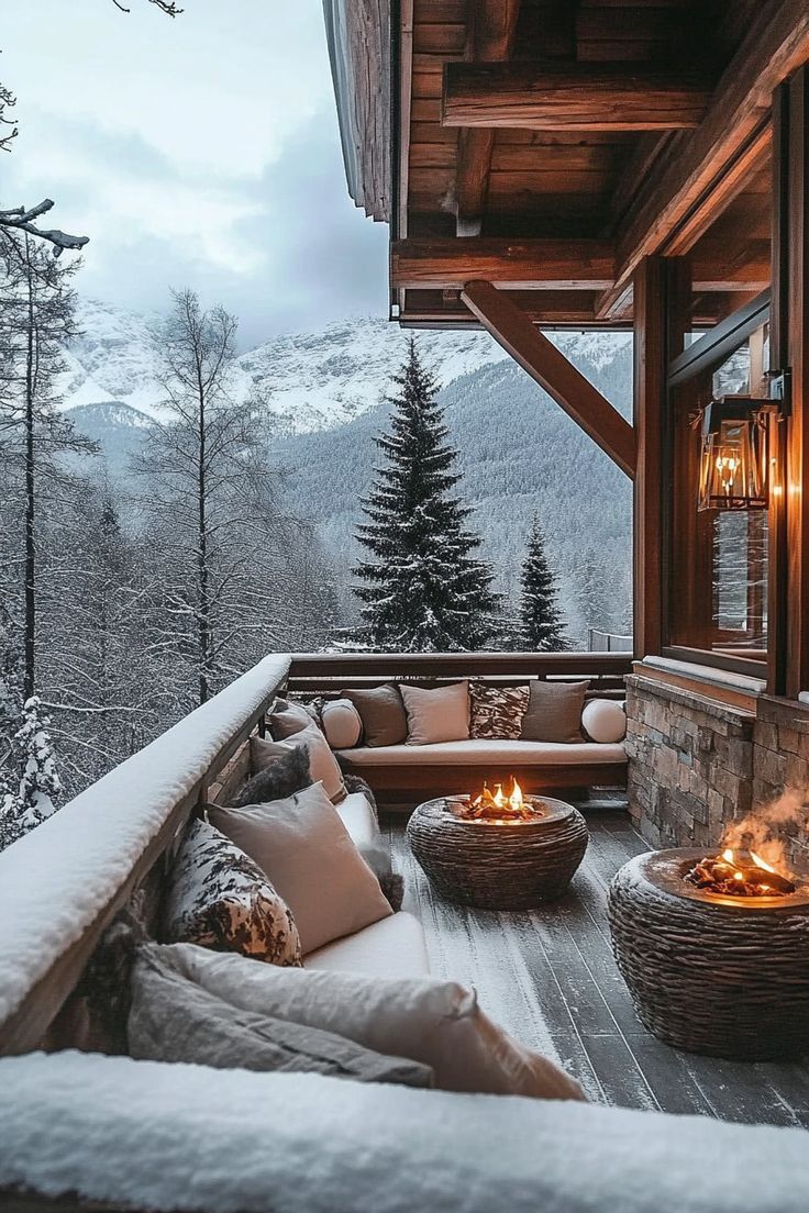 Image de Chalet en Montage via Pinterest