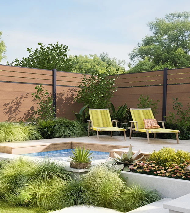 lame cloture composite ajouré