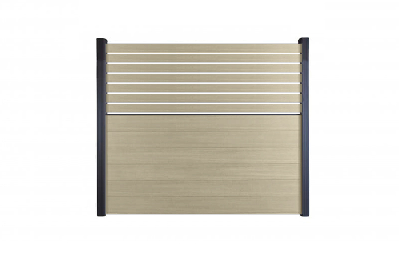 cloture composite ipé et aluminium