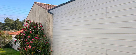 Bardage horizontal en composite UltraProtect teinte ivoire