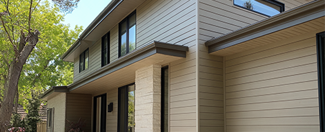 Bardage en bois composite neowood teinte sable