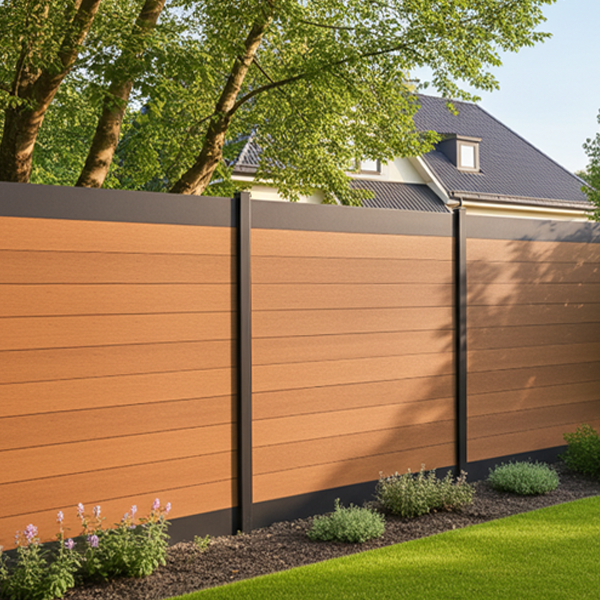 Clôture en bois composite Ultra Protect teck