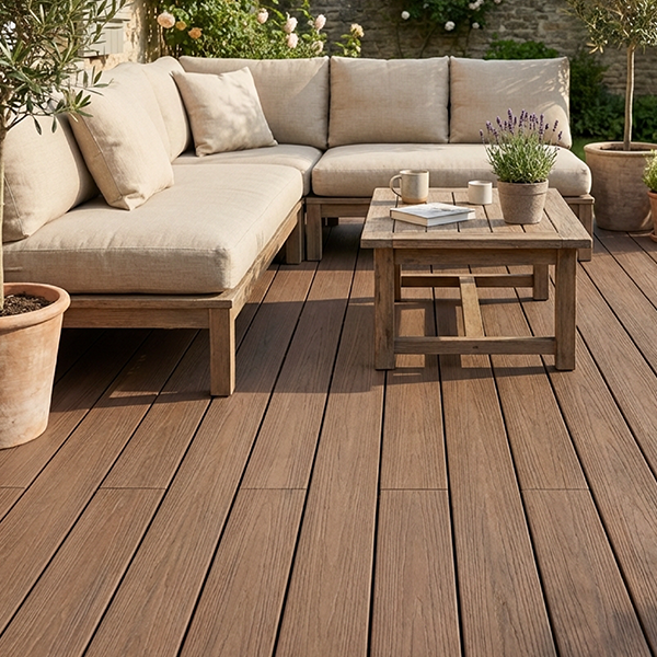 Terrasse composite UltraProtect teinte ipé