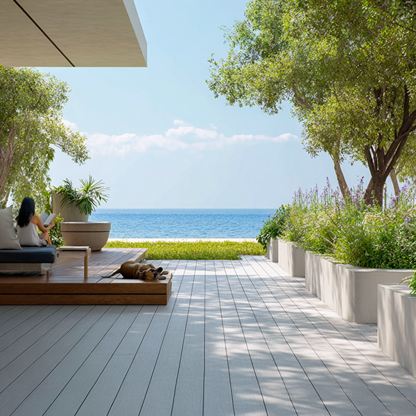 Terrasse composite teinte sable neowood