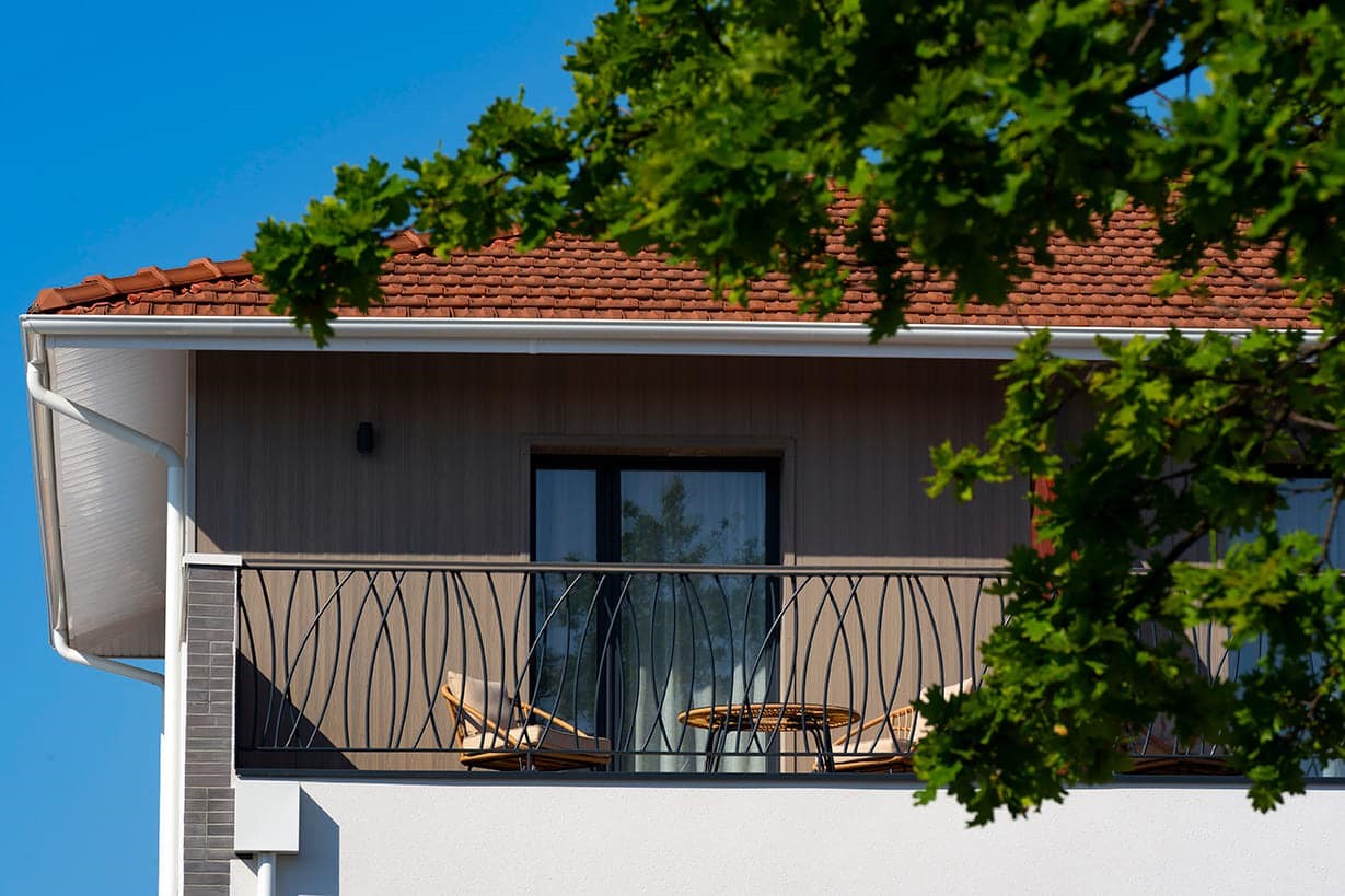 Bardage composite sable