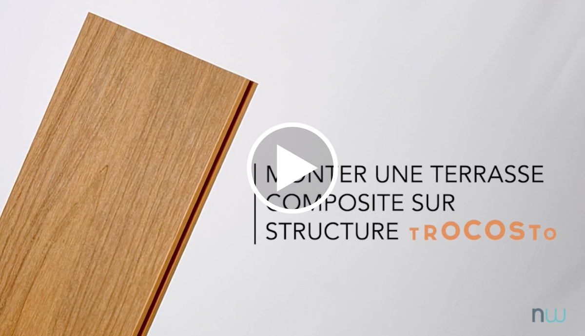 Lambourde aluminium pour structure terrasse Trocosto (lot de 4)