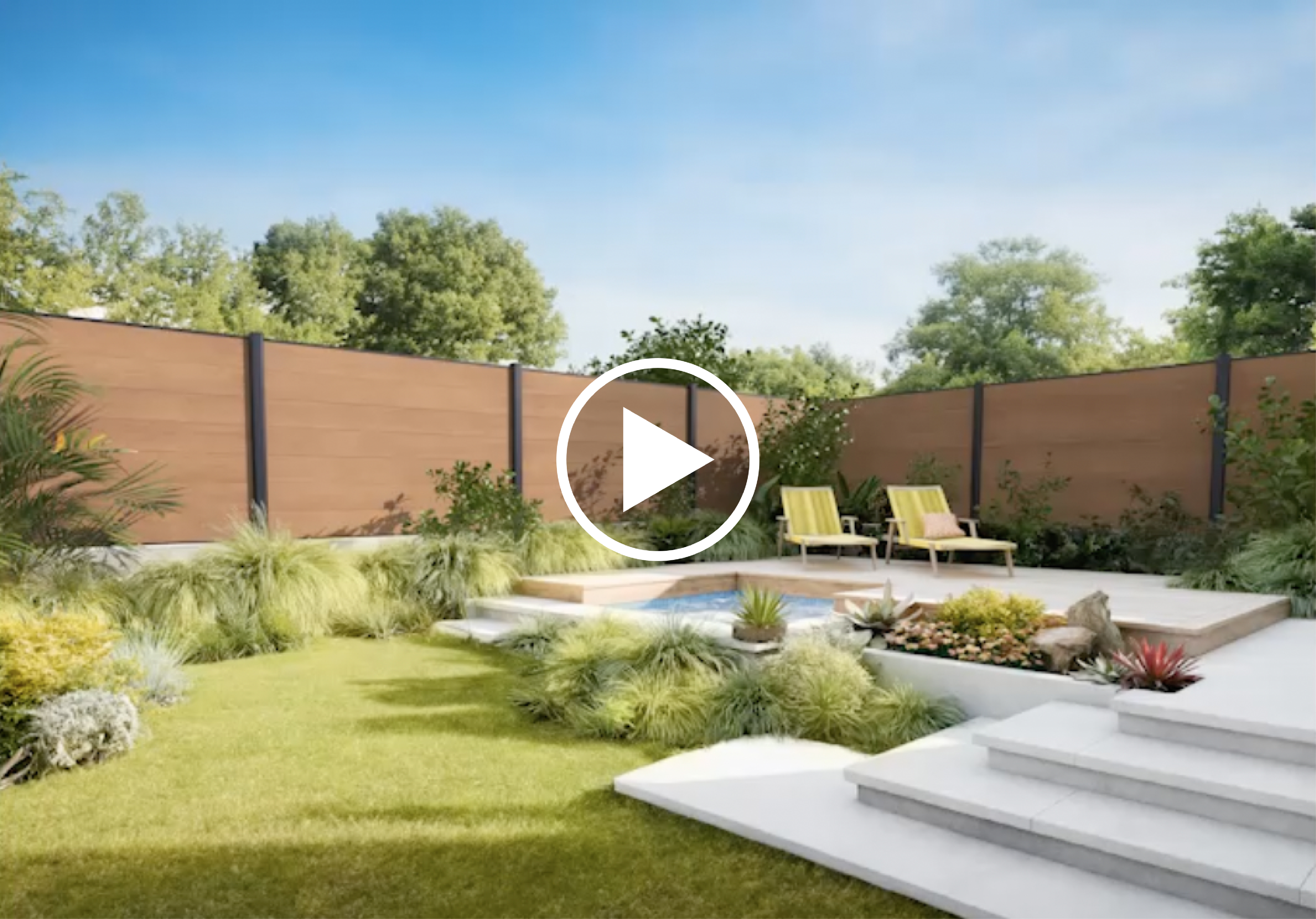 Lames de clôture bois composite UltraProtect® (pack de 4)