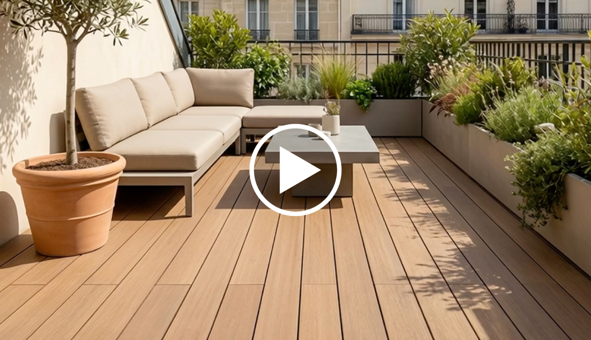 Lames de terrasse composite monoextrudé ACCESS (pack de 2)