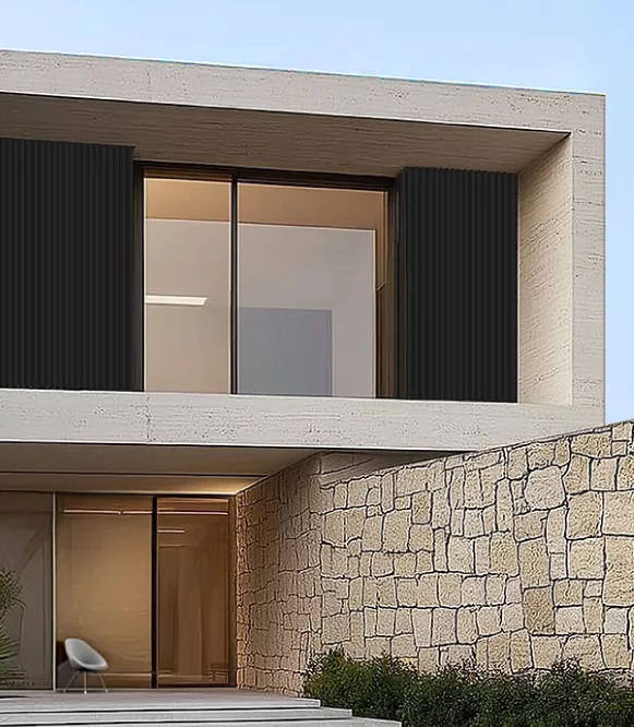 façade avec bardage composite elite