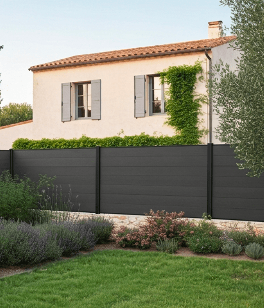 brise vue composite et aluminium