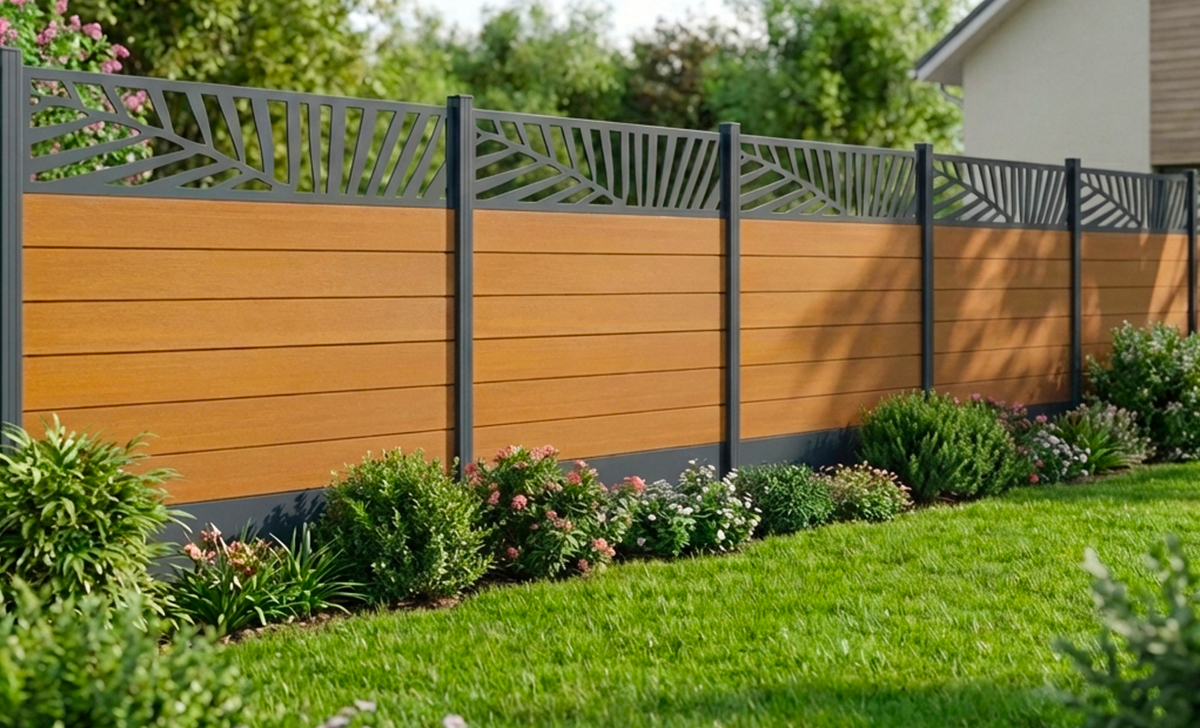 cloture composite gris anthracite