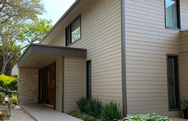 Bardage sensation couleur sable